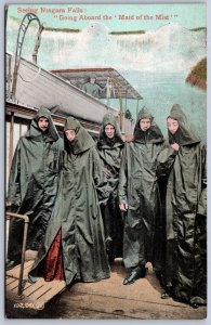 K20/ Niagara Falls New York Postcard c1910 Raincoat Maid of the Mist Ship 71