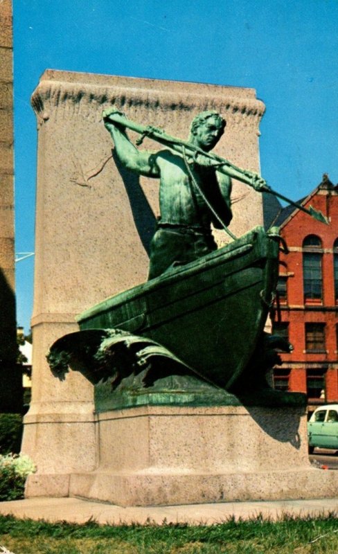 Massachusetts New Bedford Whaleman Statue 1958
