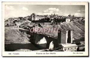 Postcard Old Toledo San Martin Puente