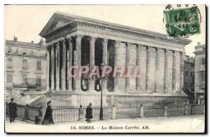 Postcard Old Nimes La Maison Carree