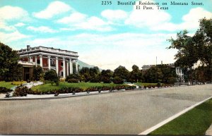 Texas El Paso Beautiful Residence On Montana Street Curteich