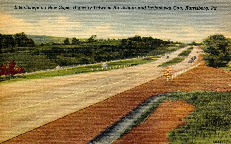 PA - Pennsylvania Turnpike. Interchange Between Harrisburg & Indiantown Gap