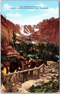 Park Train To Loch Vale Rocky Mountain National Park Colorado CO Postcard