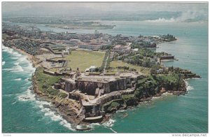 Aerial View, Fortress El Morro, SAN JUAN, Puerto Rico, 40-60´s