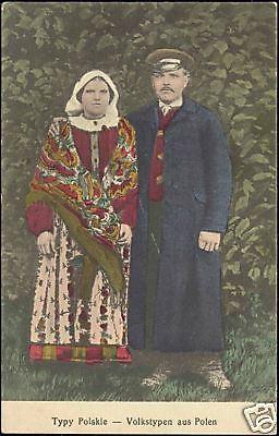 poland, Polish Types, Costumes (1916) Fieldpost