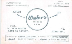 Ward Van Ende Wyler's Chichen Soup Advertising, Non  backing Tour De France U...