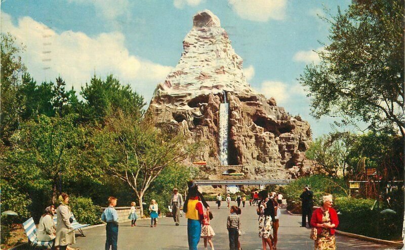 Anaheim California Amusement Disneyland Matterhorn Mountain Postcard 21-904