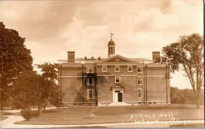 RPPC Science Hall, Wheaton College Wheaton MA Vintage Postcard H69