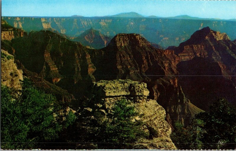 Bright Angel Point Grand Canyon National Park Arizona Vintage Postcard