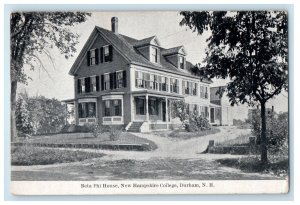c1910's Beta Phi House New Hampshire College Durham NH Unposted Antique Postcard