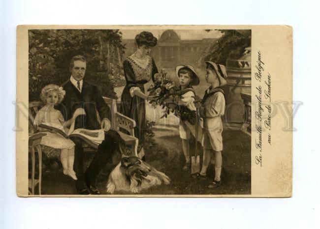 167945 Parc de Laeken Royal Family Belgium Albert I COLLIE old