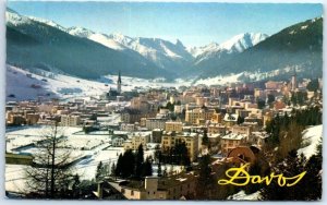 Postcard - Davos with Tinzenhorn - Davos, Switzerland