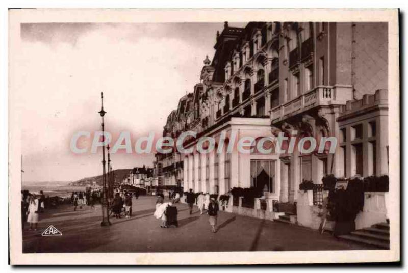 Old Postcard Cabourg Grand Hotel and La Digue