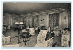 c1940's Du Pont Biltmore Foyer To Ball Room Interior View Wilmington DE Postcard