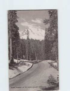 Postcard Scenic Highway In The Shasta-Cascade Wonderland, California