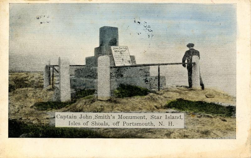 NH - Isles of Shoals. Star Island, Capt. John Smith Monument