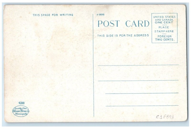 c1910's US Post Office Building Virginia Minnesota MN Unposted Antique Postcard