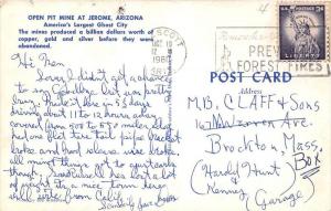 Arizona   Jerome   Open Pit Mine  Gold, Silver. Copper