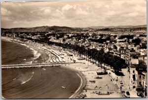 RPPC Spain Sitges partial view of the beach