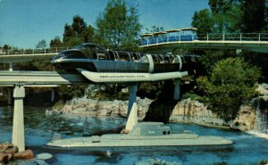 Disneyland Anaheim Adventure By Land And By Sea Chrome Postcard 08.71