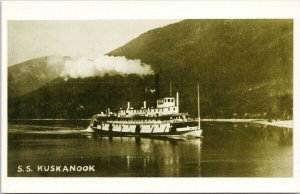 SS 'Kuskanook' Sternwheeler Kootenay Lake BC Reproduction Litho Postcard G43