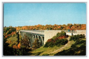 Cut River Bridge Mackinaw County St. Ignace Michigan Postcard