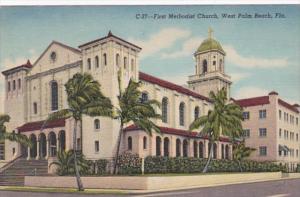 Florida West Palm Beach First Methodist Church Curteich