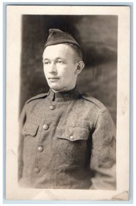Minnesota MN Postcard US Army Soldier c1910 RPPC Photo Unposted Antique WW1