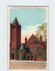 Postcard First Congregational Church, Columbus, Ohio
