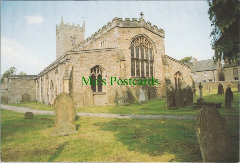 Yorkshire Postcard - St Oswald's Church, Askrigg      RR10380  