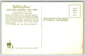 Vintage New York Postcard -  Holiday Inn Hotel   Saratoga Springs