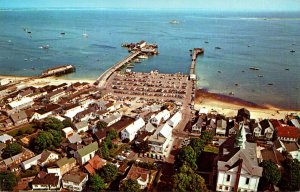 Massachusetts Cape Cod Aerial View Provincetown From Pilgrim Monument