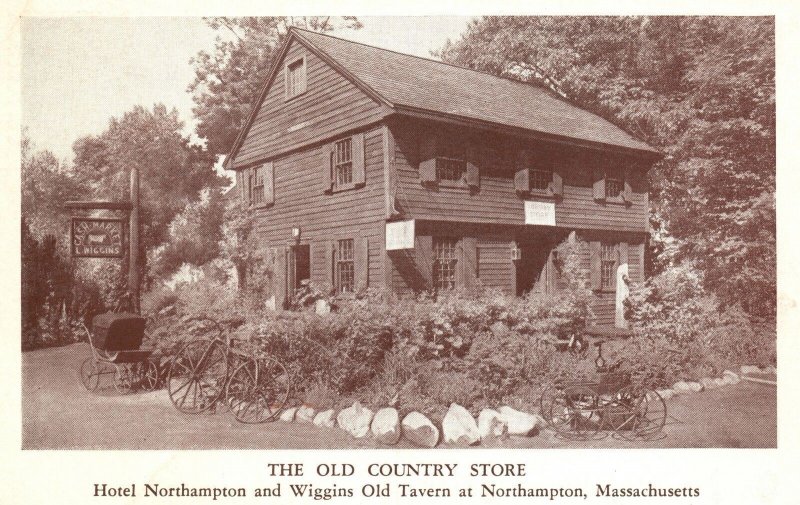 Vintage Postcard 1920's View The Old Country Store Northampton Massachusetts MA
