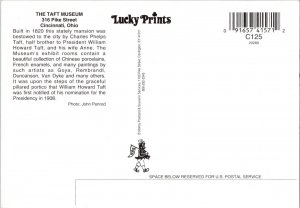 Continental Postcard The Taft Museum Cincinnati, Ohio CE16