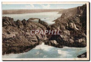 Old Postcard The Pointe du Raz Trepassey Tunnels