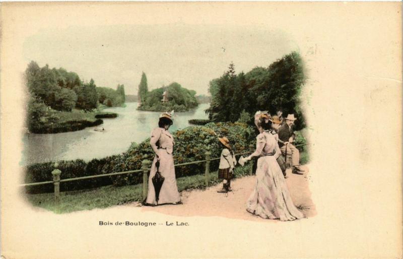 CPA AK PARIS EXPO 1900 BOIS de BOULOGNE Le Lac (576181)