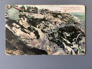 San Pedro Summer Resort At Pt. Fermin CA Litho Postcard A1143091736