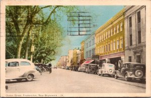 Queen Street, Fredericton New Brunswick c1951 Vintage Postcard Q50