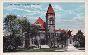 Ohio Dayton Public Library and Mckinley Monument