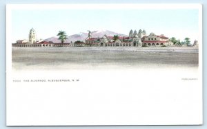 ALBUQUERQUE, NM New Mexico ~ Fred Harvey Santa Fe Railway HOTEL ALVARADOPostcard