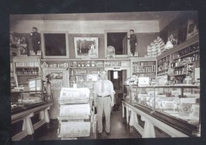 REAL PHOTO HELENA MONTANA BENZEL CONFECTIONARY INTERIOR POISTCARD COPY