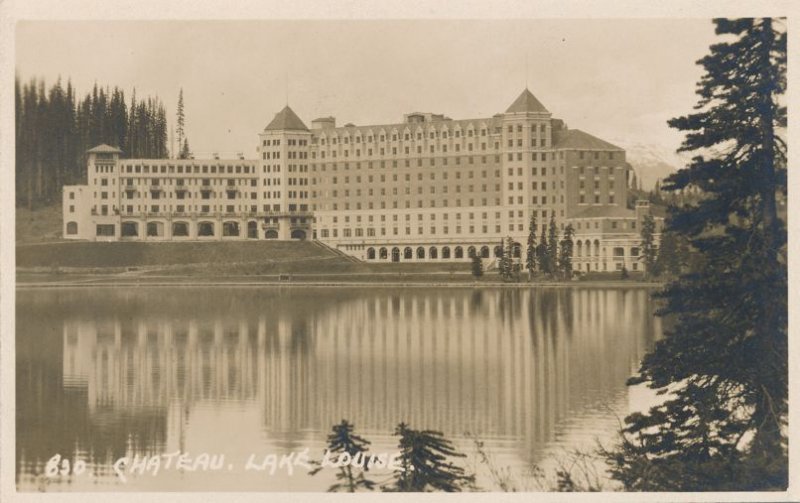 RPPC Chateau Hotel Resort on Lake Louise AB, Alberta, Canada - Along Can Pac RR