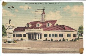 Ft. Wayne, IN - The Colonial Restaurant - 1947