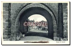 Old Postcard Sarralbe Street Napoleon 1st
