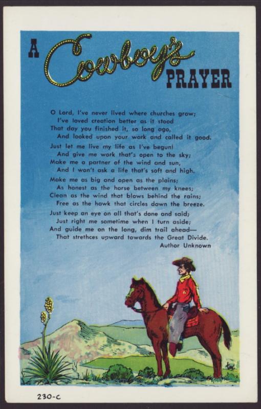 A Cowboy's Prayer