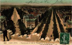 CPA PARIS 17e Panorama pris de Arc de Triomphe sur les Avenues du Bois(322369)