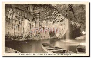 Old Postcard Well of Padirac Debarcadere and Lac des Bouquets