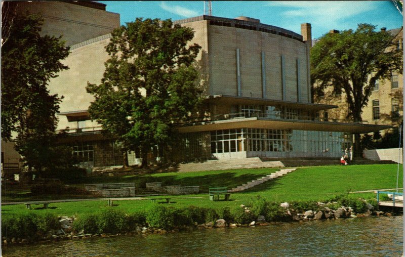 Vtg University of Wisconsin Union Theater Lake Mendota Madision WI Postcard