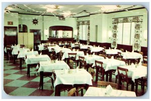 Baltimore Maryland Postcard Green Room John Hasslinger Restaurant 1951 Vintage