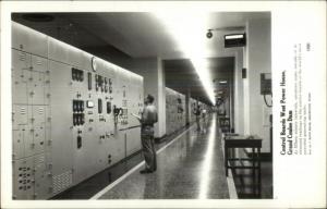 Grand Coulee Dam West Power House Control Boards Real Photo Postcard